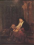 Hannab in the Temple (mk33) REMBRANDT Harmenszoon van Rijn